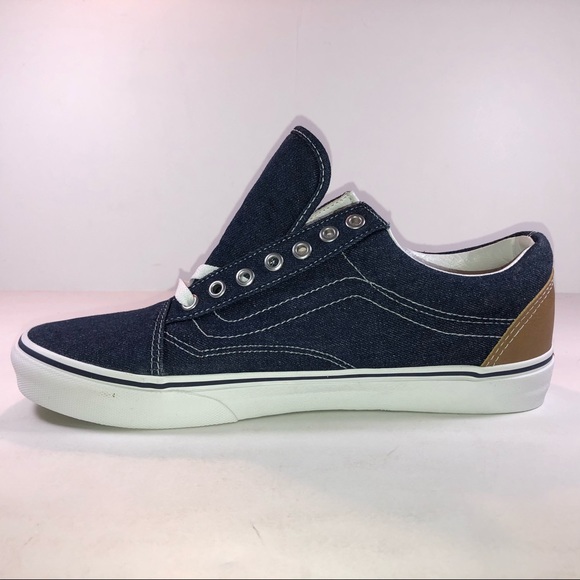 Vans Old Skool Denim C & L Blue & White Sneakers - Picture 2 of 7
